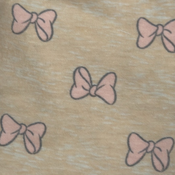 Disney Junior Baby Girls Minnie Mouse Pink Plush Sweatshirt with Lt tan leggings - Picture 7 of 7